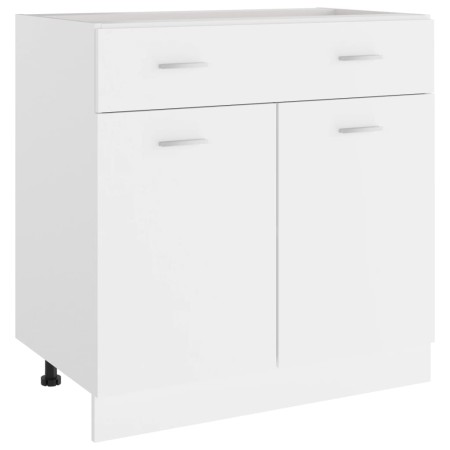 Küchenunterschrank aus weißem Holz, 80 x 46 x 81,5 cm von vidaXL, Küchenschränke - Ref: Foro24-801236, Preis: 97,80 €, Rabatt: %