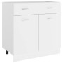 Küchenunterschrank aus weißem Holz, 80 x 46 x 81,5 cm von vidaXL, Küchenschränke - Ref: Foro24-801236, Preis: 97,80 €, Rabatt: %