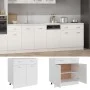 Küchenunterschrank aus weißem Holz, 80 x 46 x 81,5 cm von vidaXL, Küchenschränke - Ref: Foro24-801236, Preis: 95,84 €, Rabatt: %