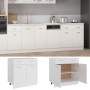 Küchenunterschrank aus weißem Holz, 80 x 46 x 81,5 cm von vidaXL, Küchenschränke - Ref: Foro24-801236, Preis: 97,80 €, Rabatt: %
