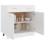 Küchenunterschrank aus weißem Holz, 80 x 46 x 81,5 cm von vidaXL, Küchenschränke - Ref: Foro24-801236, Preis: 95,84 €, Rabatt: %