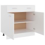 Küchenunterschrank aus weißem Holz, 80 x 46 x 81,5 cm von vidaXL, Küchenschränke - Ref: Foro24-801236, Preis: 97,80 €, Rabatt: %