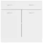 Küchenunterschrank aus weißem Holz, 80 x 46 x 81,5 cm von vidaXL, Küchenschränke - Ref: Foro24-801236, Preis: 95,84 €, Rabatt: %