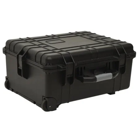 Flight case with PP wheels black 58x45x27 cm by vidaXL, Suitcases - Ref: Foro24-51797, Price: 142,90 €, Discount: %