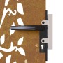 Puerta de jardín acero corten diseño árbol 85x175 cm