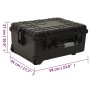 Flight case with PP wheels black 58x45x27 cm by vidaXL, Suitcases - Ref: Foro24-51797, Price: 182,79 €, Discount: %