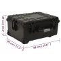 Flight case with PP wheels black 58x45x27 cm by vidaXL, Suitcases - Ref: Foro24-51797, Price: 142,90 €, Discount: %