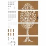 Puerta de jardín acero corten diseño árbol 85x175 cm