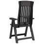 Reclining garden chairs 2 units PP anthracite gray by vidaXL, Garden chairs - Ref: Foro24-364712, Price: 145,76 €, Discount: %