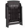Reclining garden chairs 2 units PP anthracite gray by vidaXL, Garden chairs - Ref: Foro24-364712, Price: 145,76 €, Discount: %