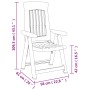 Reclining garden chairs 2 units PP anthracite gray by vidaXL, Garden chairs - Ref: Foro24-364712, Price: 145,76 €, Discount: %