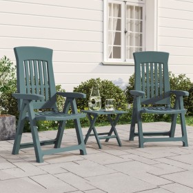 Garden reclining chairs, 2 units, green PP by vidaXL, Garden chairs - Ref: Foro24-364711, Price: 171,75 €, Discount: %