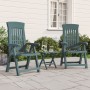 Gartenliegestühle 2 Stück PP grün von vidaXL, Gartenstühle - Ref: Foro24-364711, Preis: 171,75 €, Rabatt: %