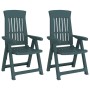 Garden reclining chairs, 2 units, green PP by vidaXL, Garden chairs - Ref: Foro24-364711, Price: 173,22 €, Discount: %