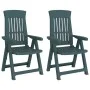 Gartenliegestühle 2 Stück PP grün von vidaXL, Gartenstühle - Ref: Foro24-364711, Preis: 172,17 €, Rabatt: %