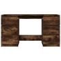 Schreibtisch aus geräuchertem Eichensperrholz, 140 x 50 x 77 cm von vidaXL, Schreibtische - Ref: Foro24-815438, Preis: 140,98...