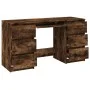 Schreibtisch aus geräuchertem Eichensperrholz, 140 x 50 x 77 cm von vidaXL, Schreibtische - Ref: Foro24-815438, Preis: 138,87...