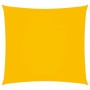 Toldo de vela cuadrado tela Oxford amarillo 6x6 m