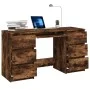 Schreibtisch aus geräuchertem Eichensperrholz, 140 x 50 x 77 cm von vidaXL, Schreibtische - Ref: Foro24-815438, Preis: 138,87...