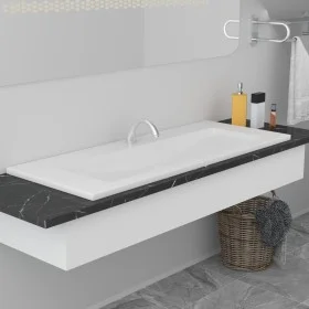 Built-in white ceramic washbasin 101x39.5x18.5 cm by vidaXL, Sinks - Ref: Foro24-145064, Price: 239,81 €, Discount: %