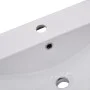 Built-in white ceramic washbasin 101x39.5x18.5 cm by vidaXL, Sinks - Ref: Foro24-145064, Price: 241,60 €, Discount: %