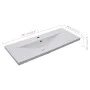 Built-in white ceramic washbasin 101x39.5x18.5 cm by vidaXL, Sinks - Ref: Foro24-145064, Price: 241,60 €, Discount: %