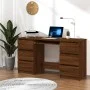 Schreibtisch aus braunem Eichensperrholz 140x50x77 cm von vidaXL, Schreibtische - Ref: Foro24-815440, Preis: 154,64 €, Rabatt: %