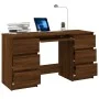 Schreibtisch aus braunem Eichensperrholz 140x50x77 cm von vidaXL, Schreibtische - Ref: Foro24-815440, Preis: 154,64 €, Rabatt: %