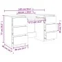 Schreibtisch aus braunem Eichensperrholz 140x50x77 cm von vidaXL, Schreibtische - Ref: Foro24-815440, Preis: 154,64 €, Rabatt: %