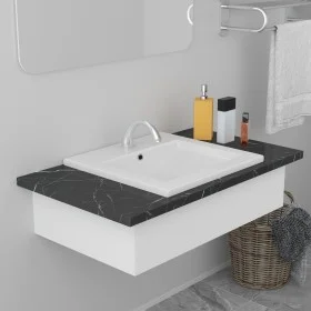 Built-in white ceramic washbasin 42x39x18 cm by vidaXL, Sinks - Ref: Foro24-145060, Price: 91,06 €, Discount: %