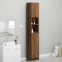 Badezimmerschrank Sperrholz Eiche braun 32x25,5x190 cm von vidaXL, Badezimmermöbel - Ref: Foro24-815539, Preis: 87,36 €, Raba...