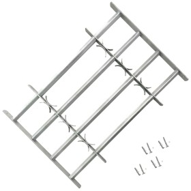 Verstellbares Fenstersicherheitsgitter mit 4 Stangen 700–1050 mm von vidaXL, Windows - Ref: Foro24-141386, Preis: 56,17 €, Ra...