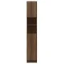 Plywood oak brown bathroom cabinet 32x25.5x190 cm by vidaXL, Bathroom furniture - Ref: Foro24-815539, Price: 86,02 €, Discoun...