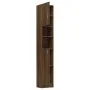 Plywood oak brown bathroom cabinet 32x25.5x190 cm by vidaXL, Bathroom furniture - Ref: Foro24-815539, Price: 86,02 €, Discoun...