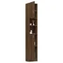Plywood oak brown bathroom cabinet 32x25.5x190 cm by vidaXL, Bathroom furniture - Ref: Foro24-815539, Price: 86,02 €, Discoun...