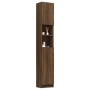 Badezimmerschrank Sperrholz Eiche braun 32x25,5x190 cm von vidaXL, Badezimmermöbel - Ref: Foro24-815539, Preis: 87,36 €, Raba...