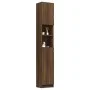 Plywood oak brown bathroom cabinet 32x25.5x190 cm by vidaXL, Bathroom furniture - Ref: Foro24-815539, Price: 86,02 €, Discoun...