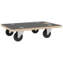 Supports with wheels 2 pcs rectangular 80x55x11.5 cm by vidaXL, Loading platforms and pallets - Ref: Foro24-154891, Price: 64...