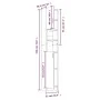 Plywood oak brown bathroom cabinet 32x25.5x190 cm by vidaXL, Bathroom furniture - Ref: Foro24-815539, Price: 86,02 €, Discoun...