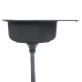 Fregadero cocina con colador y sifón acero inoxidable ovalado de vidaXL, Fregaderos - Ref: Foro24-145072, Precio: 80,79 €, De...