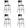 Küchenhocker 4 Stück aus Sperrholz und schwarzem Stahl von vidaXL, Küchenhocker - Ref: Foro24-3054566, Preis: 401,61 €, Rabat...