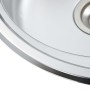 Kitchen sink with stainless steel strainer and siphon by vidaXL, Sinks - Ref: Foro24-145071, Price: 66,25 €, Discount: %