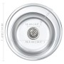 Fregadero de cocina con colador y sifón de acero inoxidable
