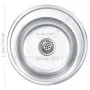Küchenspüle mit Edelstahlsieb und Siphon von vidaXL, Sinkt - Ref: Foro24-145071, Preis: 58,65 €, Rabatt: %