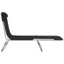 Tumbonas plegables 2 uds acero y textilene negro de vidaXL, Tumbonas - Ref: Foro24-360181, Precio: 87,23 €, Descuento: %