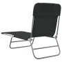 Tumbonas plegables 2 uds acero y textilene negro de vidaXL, Tumbonas - Ref: Foro24-360181, Precio: 83,37 €, Descuento: %