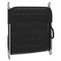 Klappbare Sonnenliegen 2 Stück Stahl und schwarzes Textilene von vidaXL, Liegen - Ref: Foro24-360181, Preis: 87,31 €, Rabatt: %