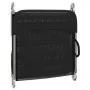 Tumbonas plegables 2 uds acero y textilene negro de vidaXL, Tumbonas - Ref: Foro24-360181, Precio: 83,37 €, Descuento: %