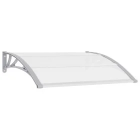 Gray and transparent PC door canopy 120x75 cm by vidaXL, Awnings - Ref: Foro24-144818, Price: 46,15 €, Discount: %