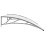 Graues und transparentes PC-Türvordach 120x75 cm von vidaXL, Markisen - Ref: Foro24-144818, Preis: 45,16 €, Rabatt: %
